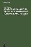 Sonderanhang zur Grundbuchordnung für das Land Hessen