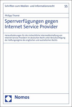 Sperrverfügungen gegen Internet Service Provider (eBook, PDF) - Thomé, Philipp