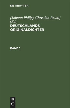 Deutschlands Originaldichter. Band 1