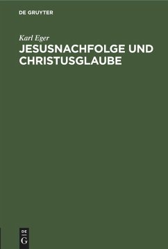 Cover Jesusnachfolge und Christusglaube