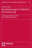 Berufsordnungen im Rahmen der Verfassung (eBook, PDF)