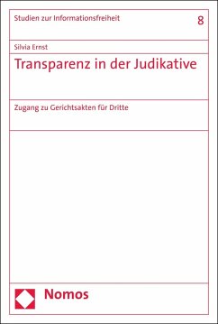 Transparenz in der Judikative (eBook, PDF) - Ernst, Silvia