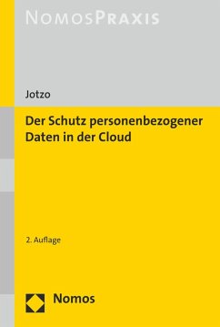 Der Schutz personenbezogener Daten in der Cloud (eBook, PDF) - Jotzo, Florian