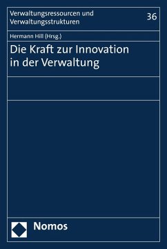 Cover Die Kraft zur Innovation in der Verwaltung (eBook, PDF)