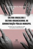 Cultura brasileira e cultura organizacional na administração pública municipal (eBook, ePUB)