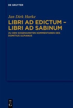 Libri ad edictum - libri ad Sabinum - Harke, Jan Dirk