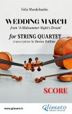 Score of &quote;Wedding March&quote; by Mendelssohn for String Quartet (fixed-layout eBook, ePUB)