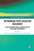 Rethinking Post-Disaster Recovery (eBook, ePUB)