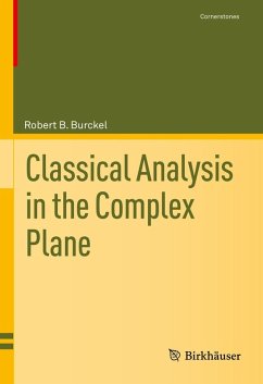 Classical Analysis in the Complex Plane (eBook, PDF) - Burckel, Robert B.