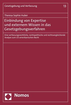 Cover Einbindung von Expertise und externem Wissen in das Gesetzgebungsverfahren (eBook, PDF)