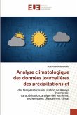 Analyse climatologique des données journalières des précipitations et