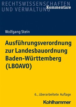 Ausführungsverordnung zur Landesbauordnung Baden-Württemberg (LBOAVO) (eBook, ePUB) - Stein, Wolfgang