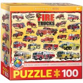 Eurographics 6100-0239 - Feuerwehrautos , Puzzle, 100 Teile