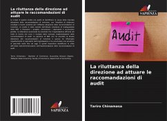 La riluttanza della direzione ad attuare le raccomandazioni di audit - Chinamasa, Tariro