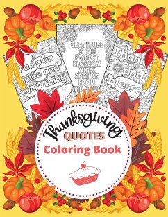 Thanksgiving Quotes Coloring Book - Dorny, Lora