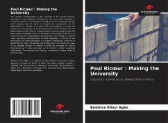 Paul Ric¿ur : Making the University - Agbo, Béatrice Afiavi