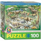Eurographics 6100-0098 - Dinosaurier , Puzzle, 100 Teile