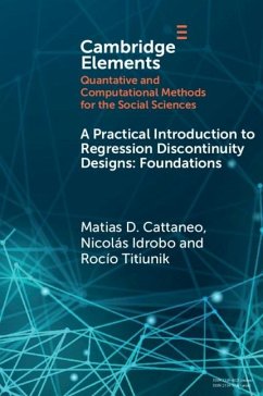 Practical Introduction to Regression Discontinuity Designs (eBook, ePUB) - Cattaneo, Matias D.