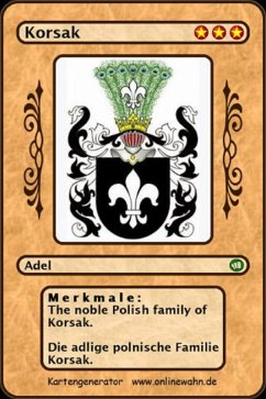 The noble Polish family of Korsak. Die adlige polnische Familie Korsak. (eBook, ePUB) The noble Polish family of Korsak. Die adlige polnische Familie Korsak. (eBook, ePUB)