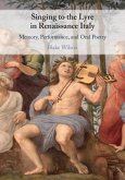Singing to the Lyre in Renaissance Italy (eBook, ePUB)