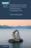 Shareholders' Claims for Reflective Loss in International Investment Law (eBook, ePUB)