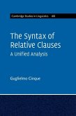 Syntax of Relative Clauses (eBook, ePUB)