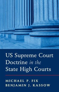 Cover US Supreme Court Doctrine in the State High Courts (eBook, ePUB)