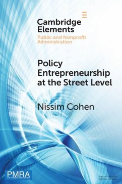 Policy Entrepreneurship at the Street Level (eBook, ePUB) - Cohen, Nissim
