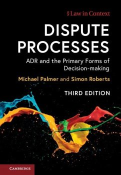 Dispute Processes (eBook, ePUB) - Palmer, Michael