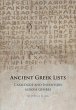 Ancient Greek Lists (eBook, ePUB) - Bild 1
