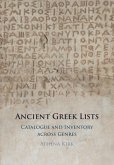 Ancient Greek Lists (eBook, ePUB)