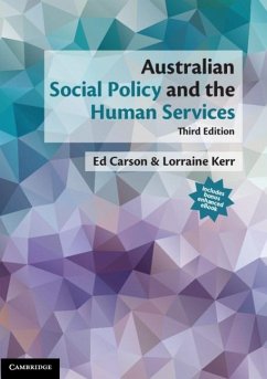 Australian Social Policy and the Human Services (eBook, ePUB) - Carson, Ed