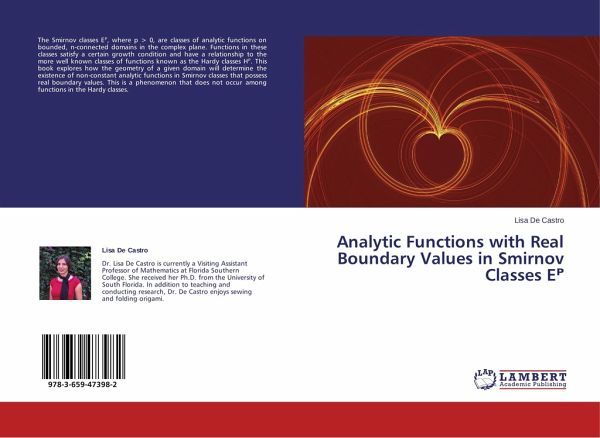 Analytic Functions with Real Boundary Values in Smirnov Classes E¿ Analytic Functions with Real Boundary Values in Smirnov Classes E¿