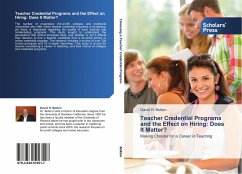 Teacher Credential Programs and the Effect on Hiring: Does It Matter? - Bolton, David H.