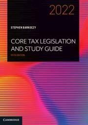 Core Tax Legislation and Study Guide 2022 - Barkoczy, Stephen