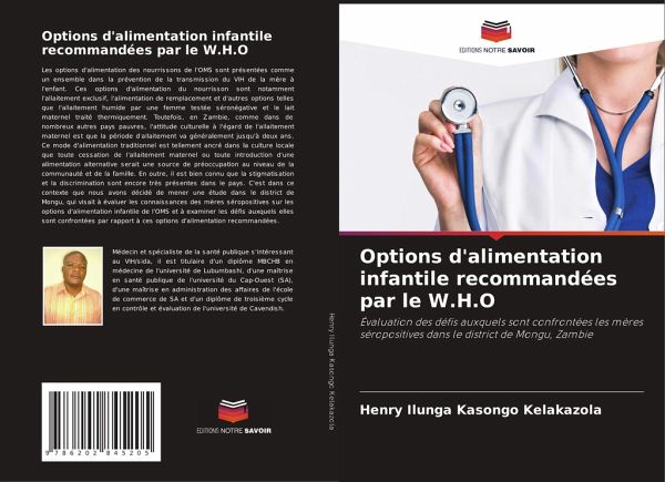 Options d'alimentation infantile recommandées par le W.H.O Options d'alimentation infantile recommandées par le W.H.O