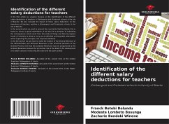 Identification of the different salary deductions for teachers - Botobi Bolundu, Franck;Lomboto Bosunga, Modeste;Bondoki Winene, Zacharie