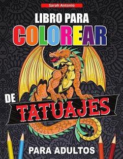 Libro para Colorear de Tatuajes para Adultos - Antonio, Sarah