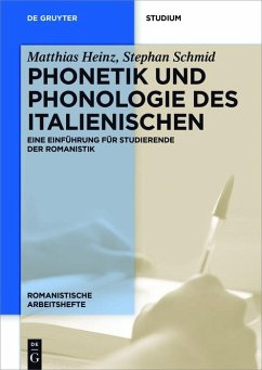 Phonetik und Phonologie des Italienischen (eBook, ePUB) - Heinz, Matthias; Schmid, Stephan