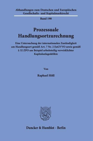 Prozessuale Handlungsortzurechnung. Prozessuale Handlungsortzurechnung.