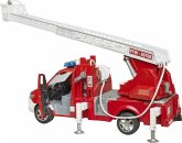 Bruder 02673 Matchbox Sprinter Feuerwehr mit Drehleiter, Pumpe und Light + Sound Mod