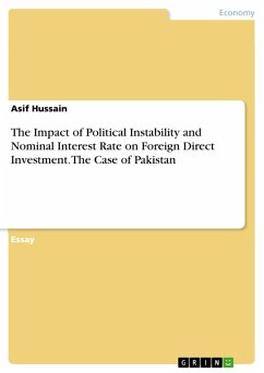 The Impact of Political Instability and Nominal Interest Rate on Foreign Direct Investment. The Case of Pakistan (eBook, PDF)