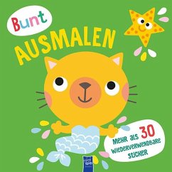 Bunt ausmalen (Cover grün / Meerkatze)