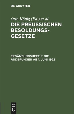 Die Änderungen ab 1. Juni 1922