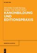 Kanonbildung und Editionspraxis (eBook,... - Bild 1