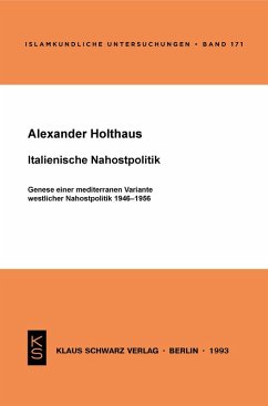 Italienische Nahostpolitik (eBook, PDF) - Holthaus, Alexander