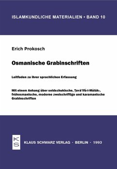 Osmanische Grabinschriften (eBook, PDF) - Prokosch, Erich