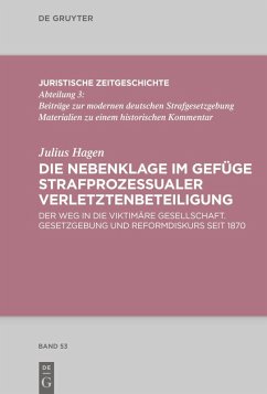 Cover Die Nebenklage im Gefüge strafprozessualer Verletztenbeteiligung (eBook, PDF)