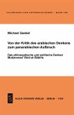 Von der Kritik des arabischen Denkens zum panarabischen Aufbruch (eBook, PDF)