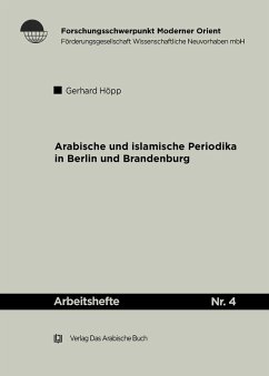Cover Arabische und Islamische Periodika in Berlin und Brandenburg 1915-45 (eBook, PDF)